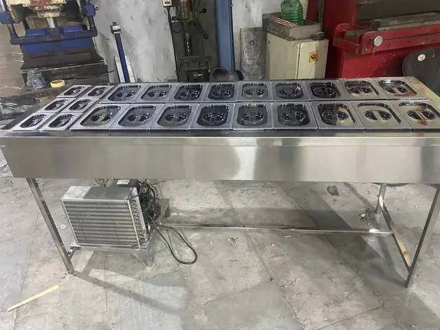 Cold freezer & Salad Bar